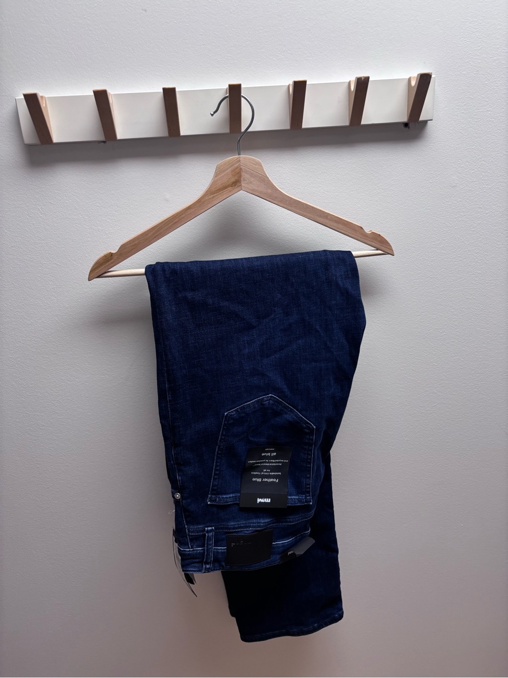 Mavi Feather Blue Zach Straight Leg Denim Jeans